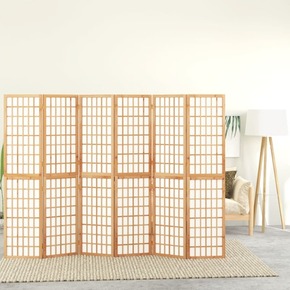 VidaXL Sklopiva sobna pregrada 6 panela japanski stil 240x170 cm