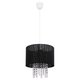 GLOBO 15099 | Pyra Globo visilice svjetiljka 1x E27 bijelo, crno, kristal