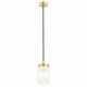 ARGON 8004 | Pasadena Argon visilice svjetiljka 1x E27 mesing, crno, opal