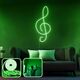 Opviq Dekorativna zidna led rasvjeta Music - Medium - Green