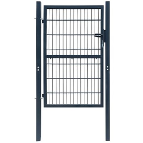 vidaXL Vrata za ogradu od čelika 106 x 250 cm antracit