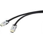 SpeaKa Professional HDMI priključni kabel HDMI A utikač, HDMI A utikač 0.50 m crna SP-9063160 Ultra HD (8K) HDMI kabel