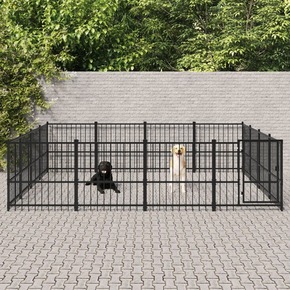 Vanjski kavez za pse čelični 15 05 m²