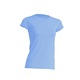 Ženska t-shirt majica kratki rukav r-neck svjetlo plava, vel: L