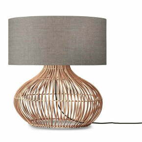 Bež/u prirodnoj boji stolna lampa s tekstilnim sjenilom (visina 60 cm) Kalahari – Good&amp;Mojo