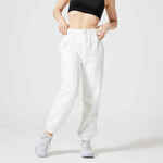 Women's Fitness fleece warm pant - 500 white