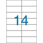 Naljepnice 105x42,4mm 2-redni 14-naljepnice na listu od 100 listova Victoria ILC LCV11372