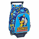 Školski Ruksak s Kotačima Sonic Speed 26 x 34 x 11 cm Plava , 793 g