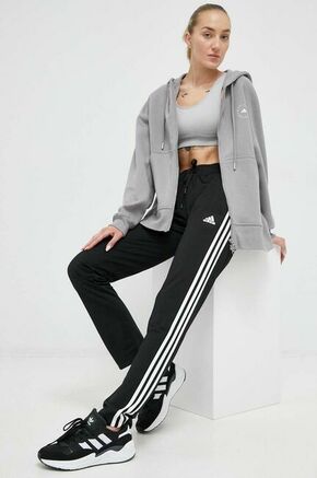 ADIDAS SPORTSWEAR Sportske hlače 'Essentials Warm-Up 3-Stripes' crna / bijela