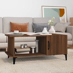 Stolić za kavu smeđa boja hrasta 90x50x40 cm konstruirano drvo