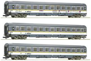 Roco 74018 H0 set od 3 Eurofima vagona alex državnih željeznica
