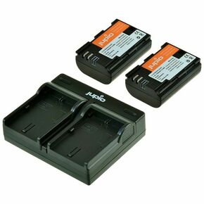 Jupio KIT 2x Battery LP-E6 1700mAh + USB Dual Charger komplet punjač i dvije baterije za Canon 5D IV