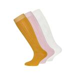 EWERS Čarape bež / zlatno žuta / svijetloroza