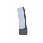 LUTEC 5288909118 | LUTEC-Connect-Kira Lutec zidna smart rasvjeta lučni zvučno upravljanje, jačina svjetlosti se može podešavati, sa podešavanjem temperature boje, može se upravljati daljinskim upravljačem 1x LED 1200lm 2700 6500K IP54 tamno siva