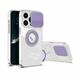 MM TPU IPHONE 14 PLUS 6.7 CLEAR CAM AND RING, 2mm purple