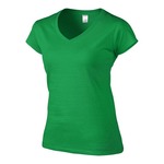 Ženska majica T-shirt V izraz GIL64V00 - Irish Green