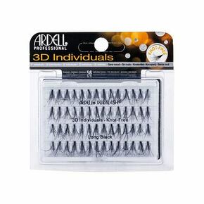 Ardell 3D Individuals Duralash Knot-Free čupave ljepljive trepavice bez čvora 56 kom nijansa Long Black