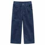 vidaXL Dječje hlače od samta modre 104