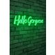 Ukrasna plastična LED rasvjeta, Hello Gorgeous - Green