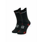 Compressport Pro Racing Socks v4.0 Run High Black/Red T4 Čarape za trčanje