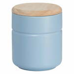 Plava porculanska staklenka s drvenim poklopcem Maxwell &amp; Williams Tint, 600 ml
