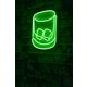 Ukrasna plastična LED rasvjeta, Whiskey Old Fashioned - Green