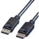 Roline DisplayPort priključni kabel DisplayPort utikač, DisplayPort utikač 1.50 m crna 11.04.5629 sa zaštitom DisplayPort kabel