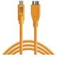 Alati za povezivanje USB-C do 3,0 Micro-B 4,60 m narančasta Tether Tools USB kabel 4.60 m narančasta