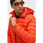 Superdry Zimska jakna 'Fuji' neonsko narančasta / crna