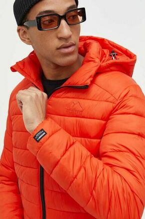Superdry Zimska jakna 'Fuji' neonsko narančasta / crna