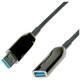Roline USB kabel USB 3.2 gen.1 USB-A utičnica, USB-A utikač 20 m crna 12.04.1077