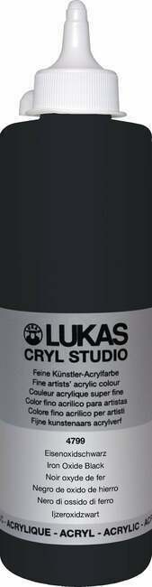Lukas Cryl Studio Akrilna boja 500 ml Iron Oxid Black