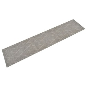Kuhinjski tepih perivi s uzorkom rombova 60 x 300 cm baršunasti