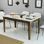 Blagovaonski stol, Milan 515 - Walnut, White