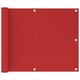 vidaXL Balkonski zastor crveni 75 x 300 cm HDPE