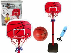 Dječji košarkaški set s loptom i pumpom 160cm crveni