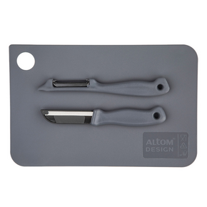Altom Design set daska za rezanje + nož + strugač