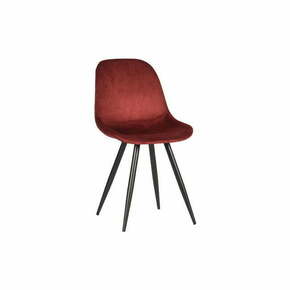 Crvene baršunaste blagovaonske stolice u setu 2 kom Capri – LABEL51