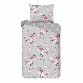 Siva pamučna posteljina za bračni krevet Bonami Selection Belle