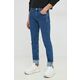 Traperice Calvin Klein Jeans za muškarce - plava. Traperice iz kolekcije Calvin Klein Jeans u stilu regular tapered s srednje visokim strukom. Model izrađen od od ispranog denima.