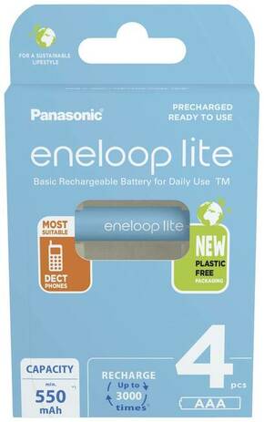 Panasonic eneloop lite HR03 micro (AAA) akumulator NiMH 550 mAh 1.2 V 4 St.
