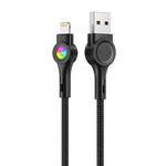 USB na Lightning kabel Vipfan Colorful X08, 3A, 1.2m (crni)