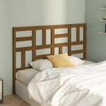 Uzglavlje za krevet boja meda 126 x 4 x 104 cm masivna borovina