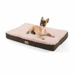 WEBHIDDENBRAND Brunolie Balu krevet za pse, ortopedski, periv, M, svijetlosmeđi