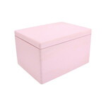 AtmoWood Drvena kutija s poklopcem 40x30x23 cm - ružičasta
