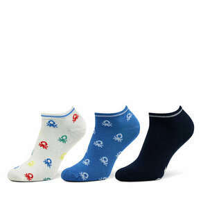 Set od 3 para dječjih niskih čarapa United Colors Of Benetton 6AO307032 910