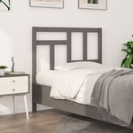 vidaXL Uzglavlje za krevet sivi 105,5 x 4 x 100 cm od masivne borovine