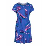 VILA Ljetna haljina 'KAMI' kraljevsko plava / svijetloplava / orhideja bijela / boja vina