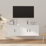 vidaXL 2-dijelni set TV ormarića bijeli od konstruiranog drva
