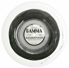 Teniska žica Gamma Advantage (200 m) - black